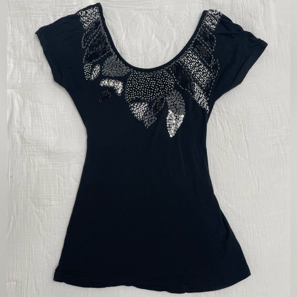 Women’s XS bke boutique from buckle black sequin